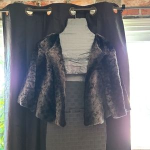 Adrienne Vittadini Faux Fur Coat